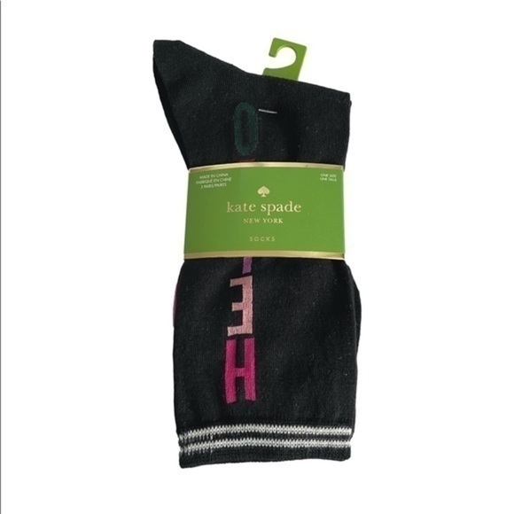 Kate Spade Hello Stripe 3 Pack Socks NWT - Picture 3 of 3
